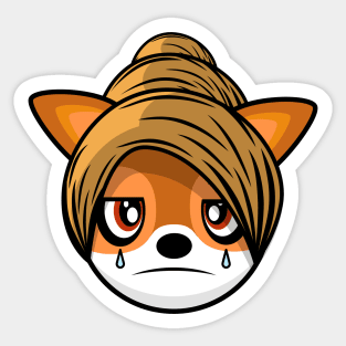 Disappointed Deer Melissa Sticker